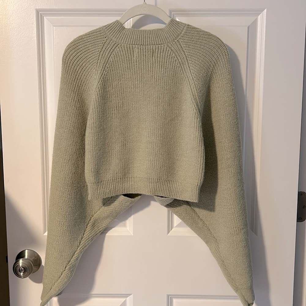 LOOK BY M Bolero Knit Cardigan Sage - Picture 4 of 4